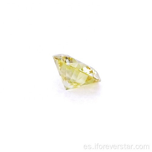 Diamante de piedra moissanite de color amarillo claro